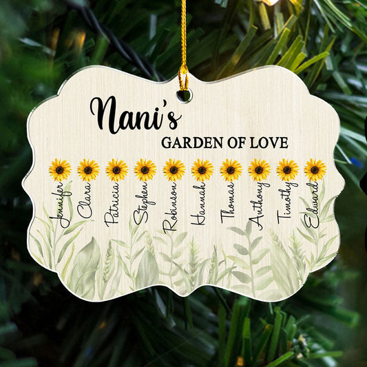 Garden Of Love - Personalized Custom Acrylic Ornament
