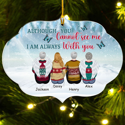 You Never Left My Heart - Personalized Custom Acrylic Ornament