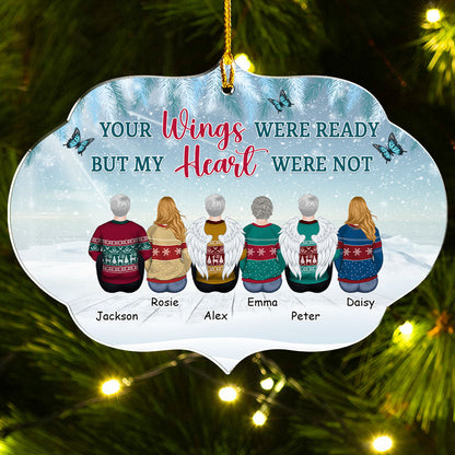 You Never Left My Heart - Personalized Custom Acrylic Ornament