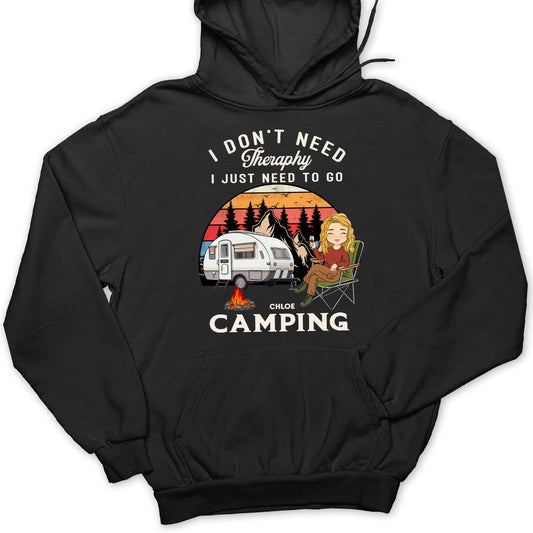 Therapy Camping 2 - Personalized Custom Hoodie