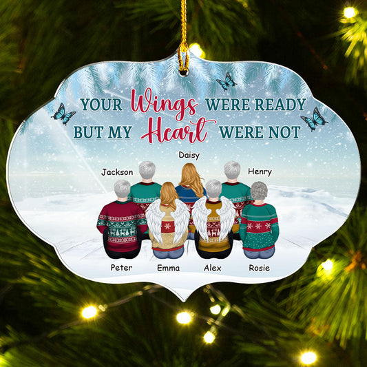 You Never Left My Heart - Personalized Custom Acrylic Ornament