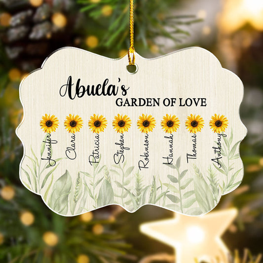 Garden Of Love - Personalized Custom Acrylic Ornament