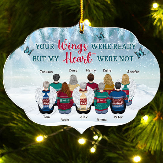 You Never Left My Heart - Personalized Custom Acrylic Ornament