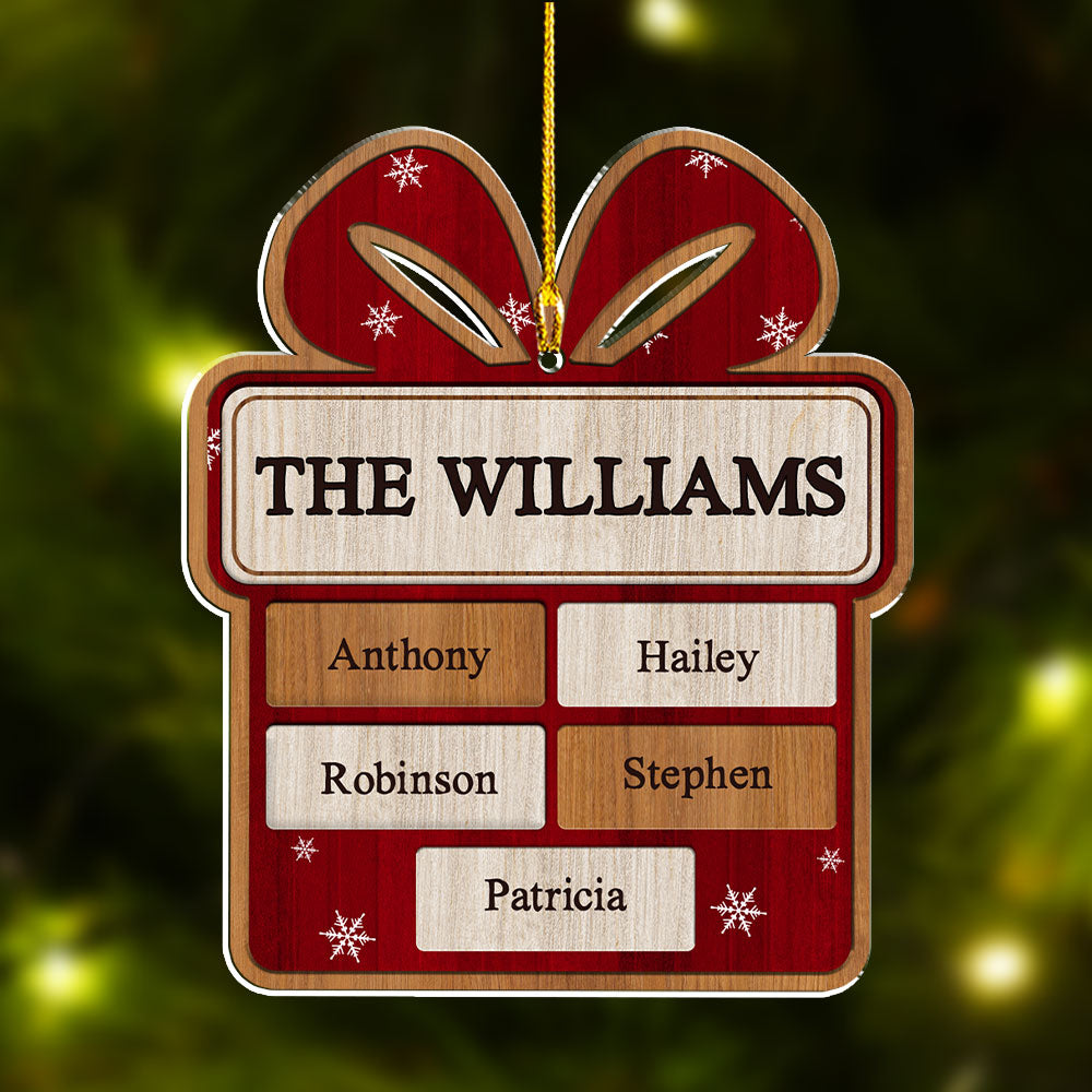 Family Present - Personalized Custom Acrylic Ornament