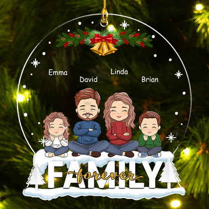 Family Forever - Personalized Custom Acrylic Ornament