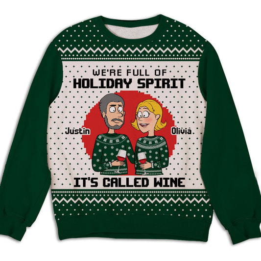 Holiday Spirit - Personalized Custom All-Over-Print Sweatshirt