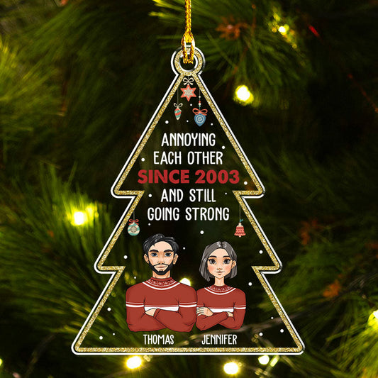 Annoying Each Other - Personalized Custom Acrylic Ornament
