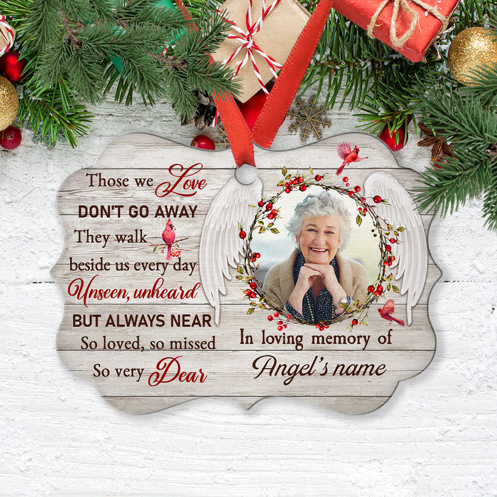 So Very Dear - Personalized Custom Photo Aluminum Ornament – Wrappiness