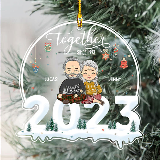 Together Since 2023 - Personalized Custom Acrylic Ornament