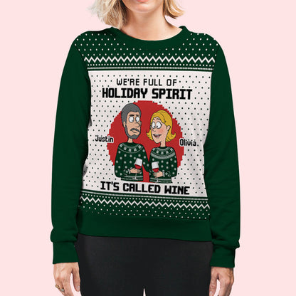 Holiday Spirit - Personalized Custom All-Over-Print Sweatshirt