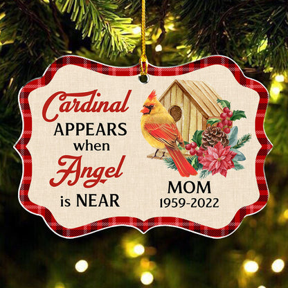 Cardinal Christmas Ornament - Personalized Custom Acrylic Ornament