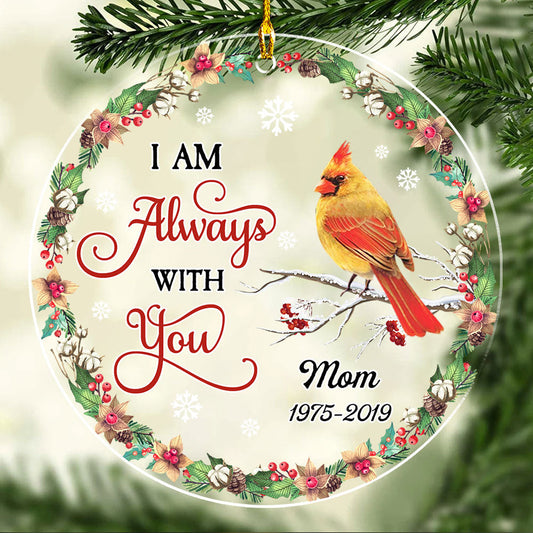 Cardinal Appears - Personalized Custom Acrylic Ornament