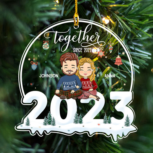 Together Since 2023 - Personalized Custom Acrylic Ornament