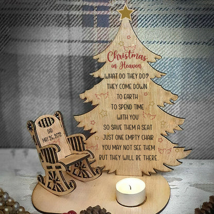 Greatest Christmas In Heaven - Personalized Custom Candle Holder