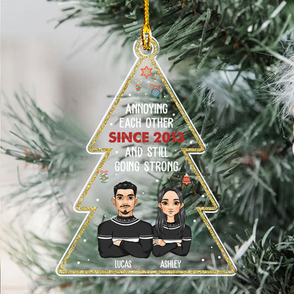 Annoying Each Other - Personalized Custom Acrylic Ornament