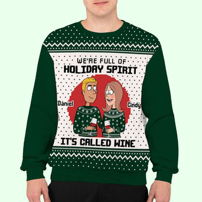 Holiday Spirit - Personalized Custom All-Over-Print Sweatshirt