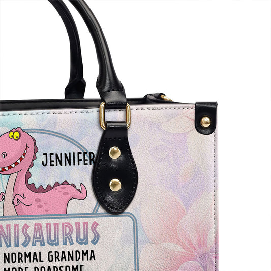 Like A Normal Grandma - Personalized Custom Leather Bag