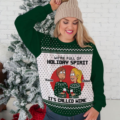 Holiday Spirit - Personalized Custom All-Over-Print Sweatshirt