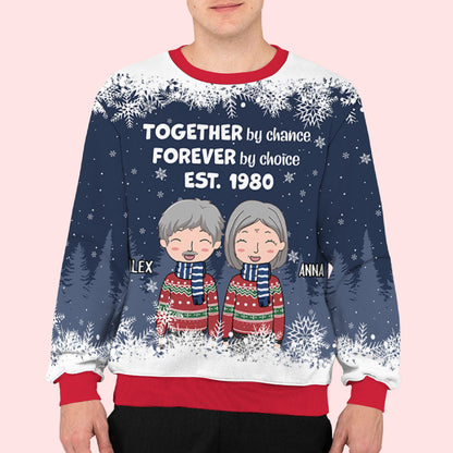 Together By Chance - Personalized Custom All-Over-Print Sweatshirt