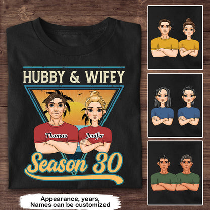 Hubby And Wifey Season - Personalized Custom Classic T-shirt