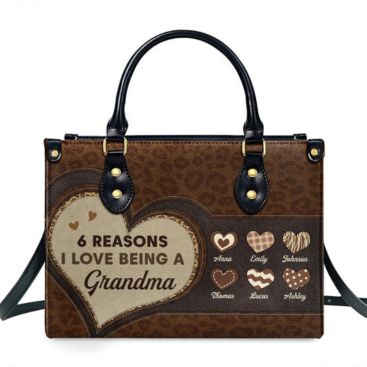 The Reason I Love - Personalized Custom Leather Bag