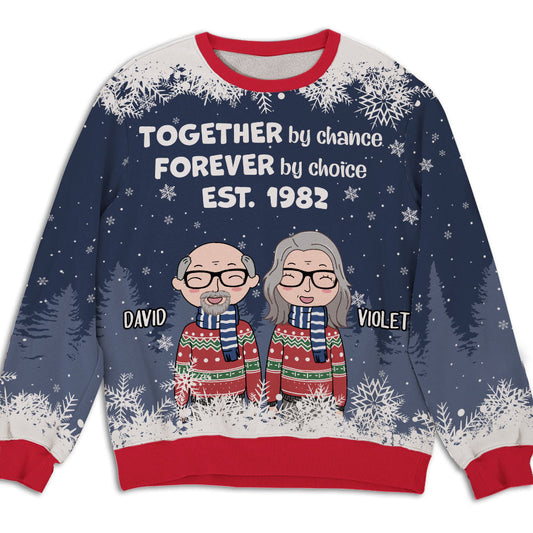 Together By Chance - Personalized Custom All-Over-Print Sweatshirt