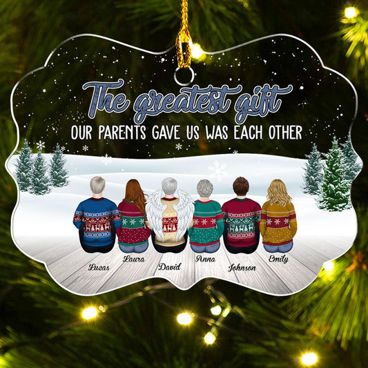 Greatest Gift - Personalized Custom Acrylic Ornament