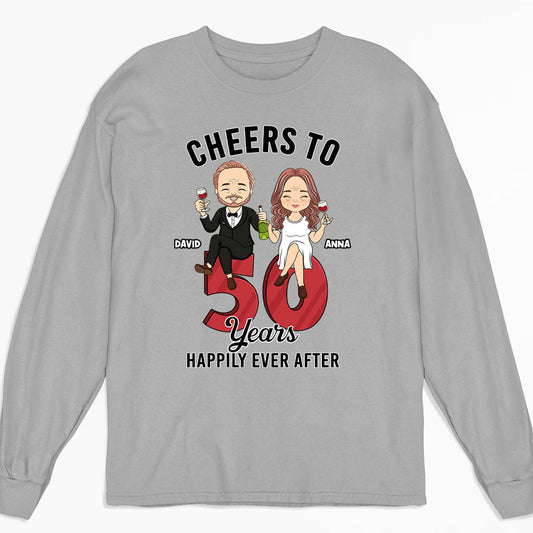 Cheers To - Personalized Custom Long Sleeve T-shirt
