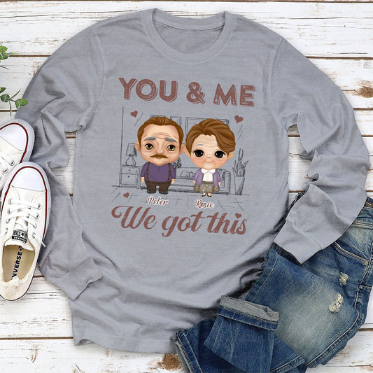 You And Me - Personalized Custom Long Sleeve T-shirt