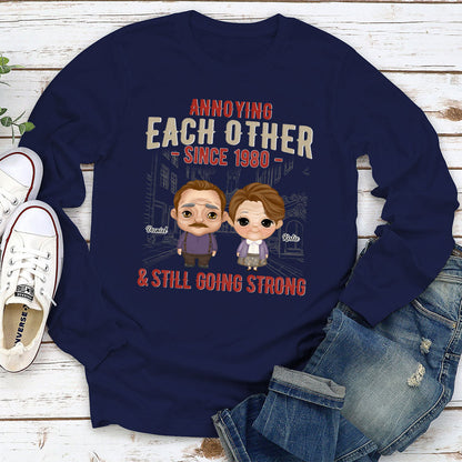 Going Strong Together - Personalized Custom Long Sleeve T-shirt