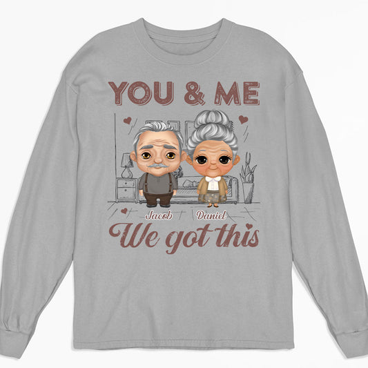 You And Me - Personalized Custom Long Sleeve T-shirt