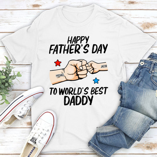World Best Daddy - Personalized Custom Classic T-shirt