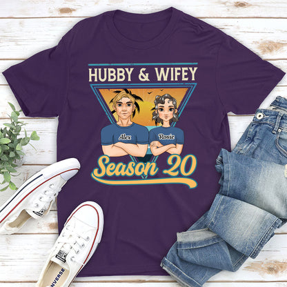 Hubby And Wifey Season - Personalized Custom Classic T-shirt