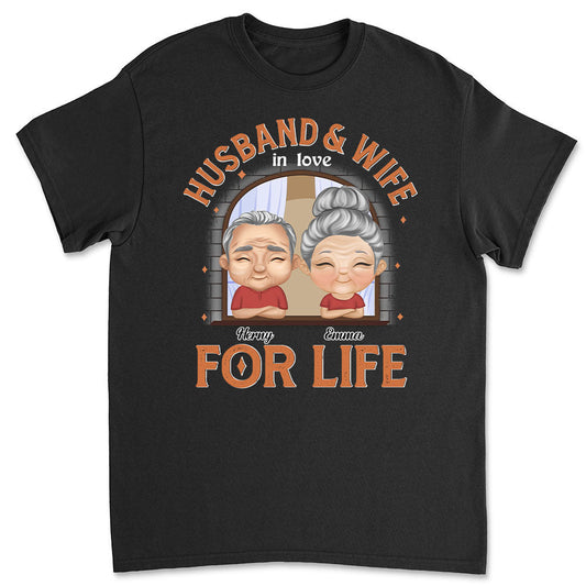 Husband And Wife In Love For Life - Personalized Custom Classic T-shirt