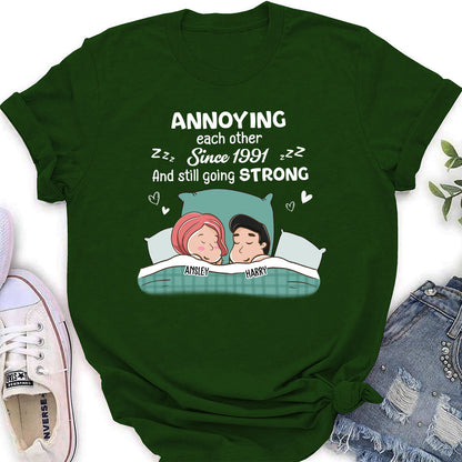 Annoying Sleeping - Personalized Custom Women's T-shirt