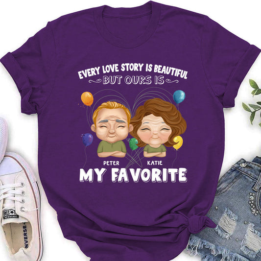 Every Love Story Is Beautiful - Personalized Custom Women's T-shirt