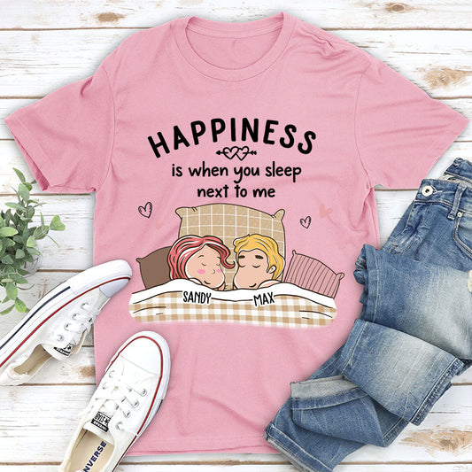 When You Sleep Next To Me - Personalized Custom Classic T-shirt