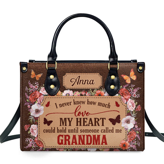 Called Me Grandma - Personalized Custom Leather Bag