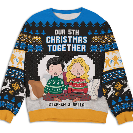 Christmas Together - Personalized Custom All-Over-Print Sweatshirt