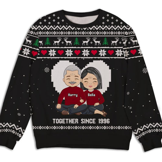 Couple Together - Personalized Custom All-Over-Print Sweatshirt