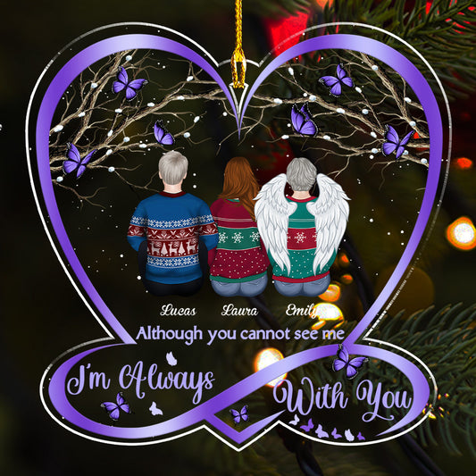 I Am With You - Personalized Custom Acrylic Ornament