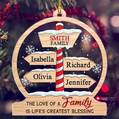 Family Greatest Blessing - Personalized Custom Acrylic Ornament