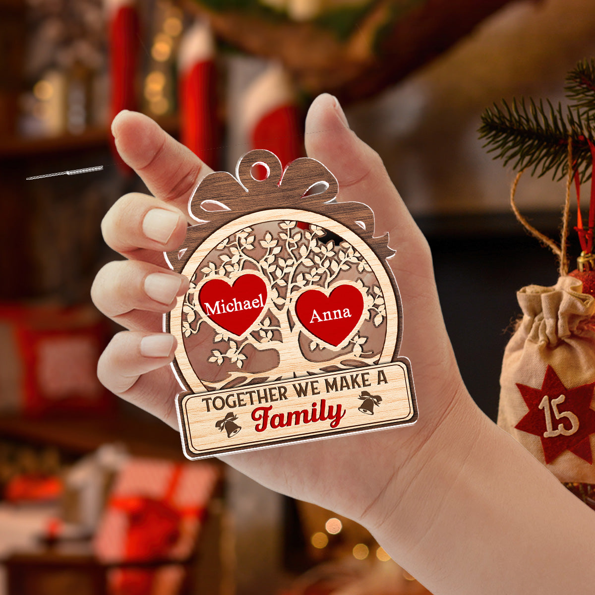 Together We Make - Personalized Custom Acrylic Ornament