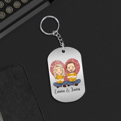 Custom Map Where We Said - Personalized Custom Acrylic Keychain