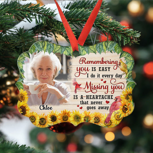 Loved Beyond Words - Personalized Custom Aluminum Ornament