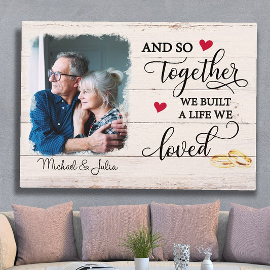 A Life We Loved - Personalized Custom Photo Canvas Print - Blithe Hub