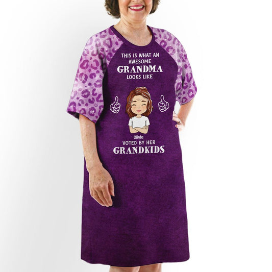 Awesome Grandma Look Like - Personalized Custom 3/4 Sleeve Dress - Blithe Hub