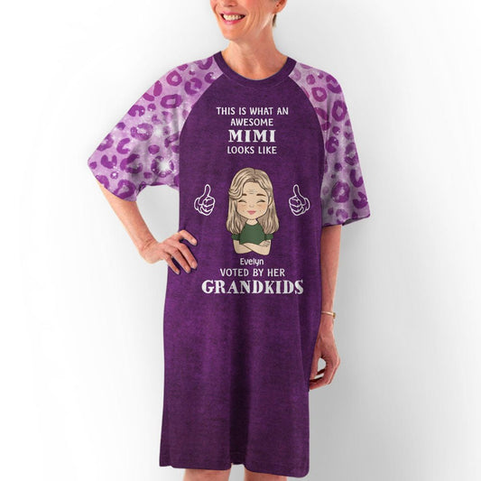 Awesome Grandma Look Like - Personalized Custom 3/4 Sleeve Dress - Blithe Hub