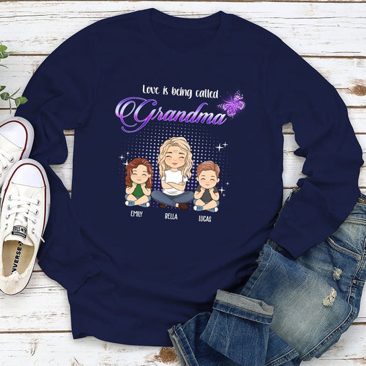 Being Called Grandma - Personalized Custom Long Sleeve T-shirt - Blithe Hub