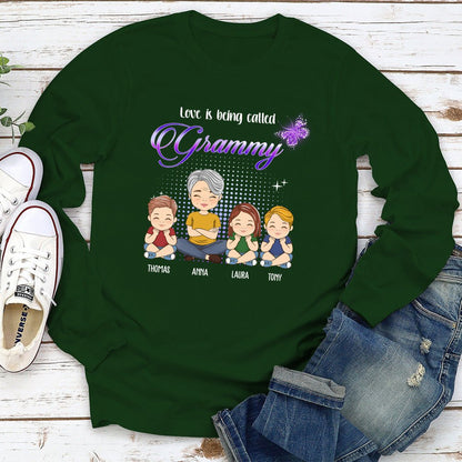 Being Called Grandma - Personalized Custom Long Sleeve T-shirt - Blithe Hub